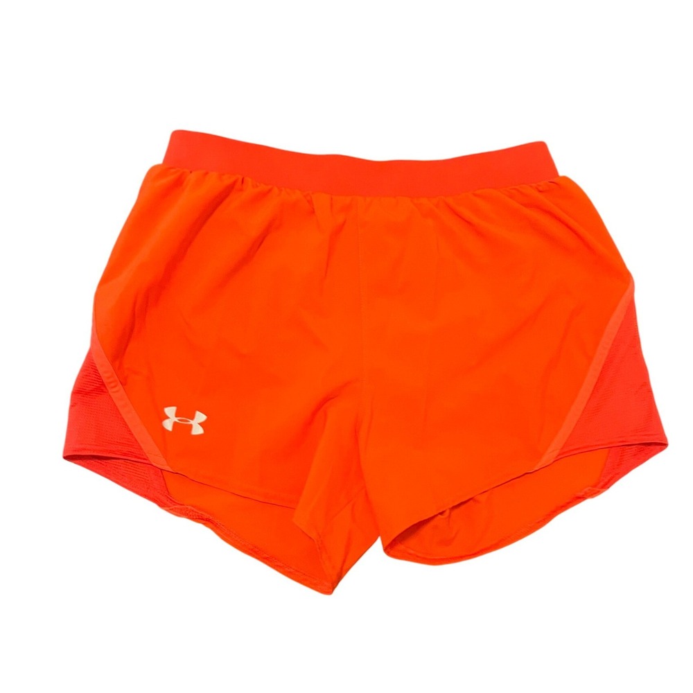 Under Armour HeatGear Running Shorts Womens Small Orange 1632
